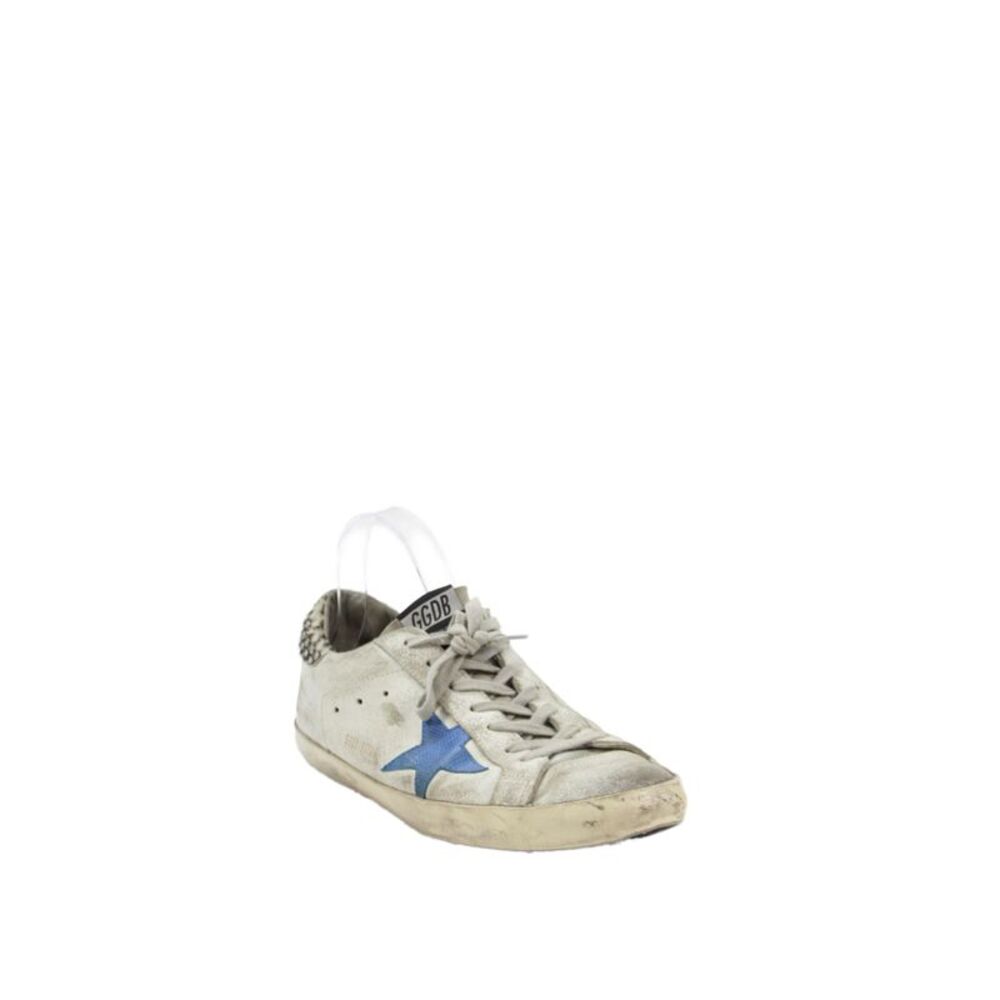 Golden Goose Deluxe Brand Mens Leather Superstar Skate Sneakers White Size 43
